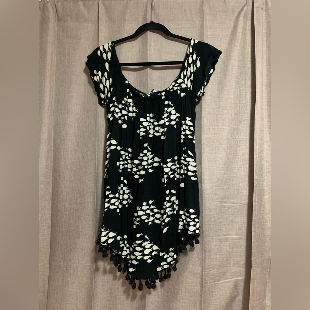 Fighting Eel Dress Sunkiss Black Fish XS